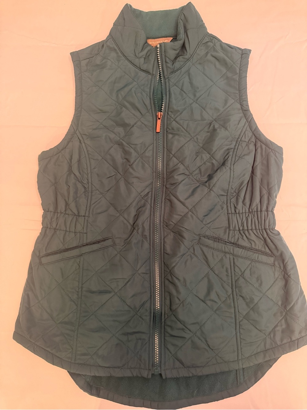 Bit & Bridle Quilted Vest in Dark Green